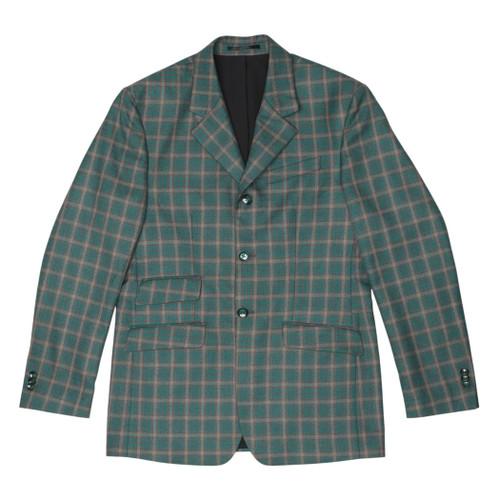Fox Dreams Men's Hunt Coat-Green Multi Color Plaid-48