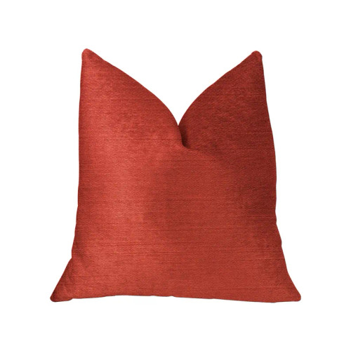Plutus Cherry Love Orange and Red Luxury Throw Pillow