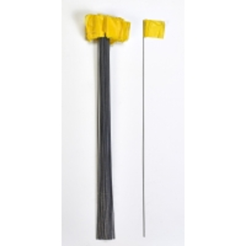 Wire Marking Flags, 2.5"x 3.5"x 21", Yel