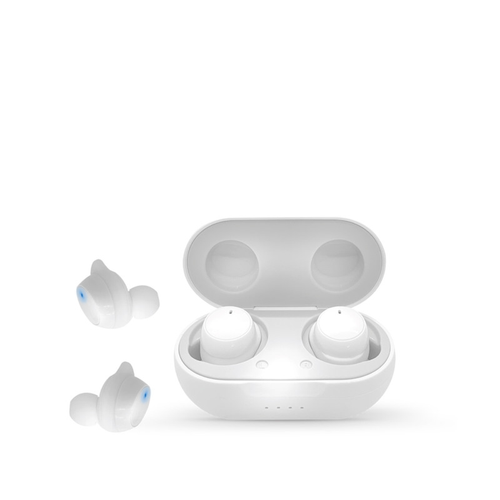 TWS Rubberized Sport Sweat Resistant Earbuds - White