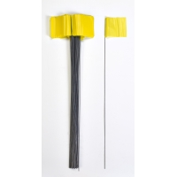 Wire Marking Flags, 2.5"x 3.5"x 30", Yel