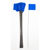 Wire Marking Flags, 4"x 5"x 30", Blue (P