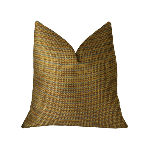 Plutus Madison Copper and Brown Handmade Luxury Pillow