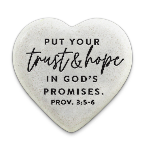 Scripture Stone Hope Hearts Trust & Hope
