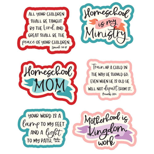 Sticker Homeschool Retro Collection