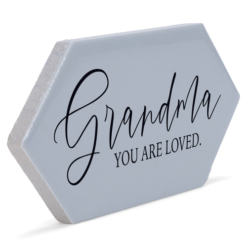 Tabletop Tile Grandma You are Loved Grey