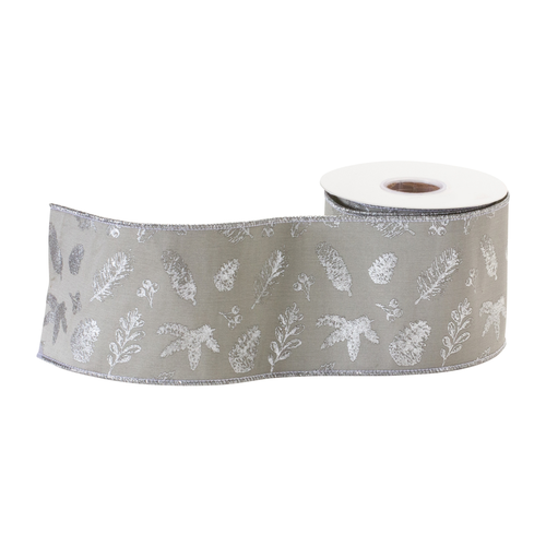 Wired Polyester Ribbon 4" x 5 yds. 