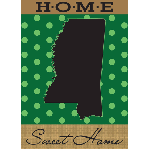 Garden Mississippi Home Flag