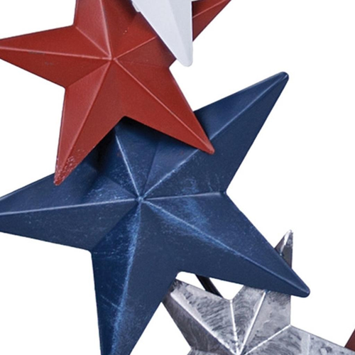 Metal Star Round Hanging Wreath Wall Decor
