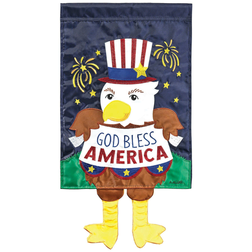 God Bless America Crazy Leg Flags