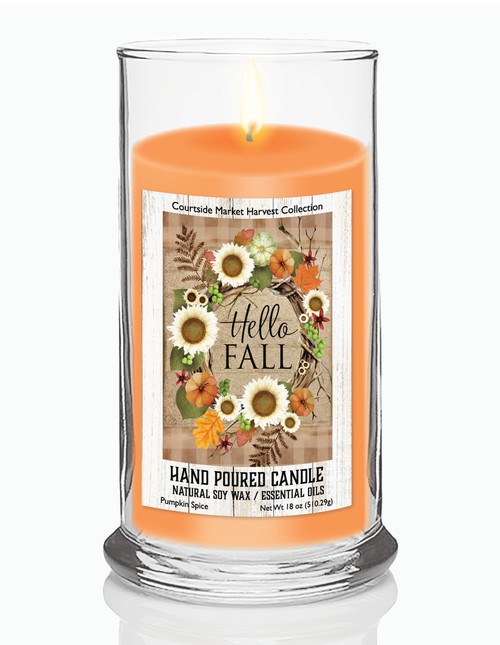 Courtside Market Gather Status Candle Glass