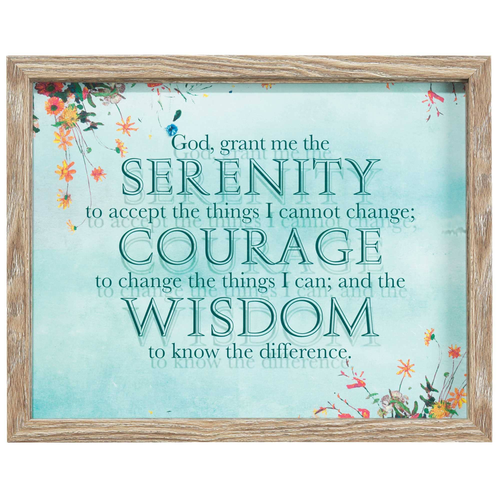 Framed Wall Art Serenity Prayer
