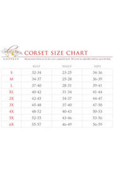 Lavish Hearts Satin Underwire Waist Cincher Corset
