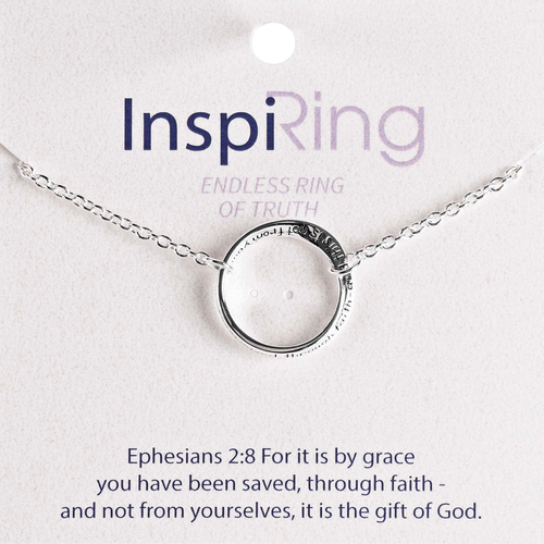 Bracelet Silver Plate Scripture Eph 2:8