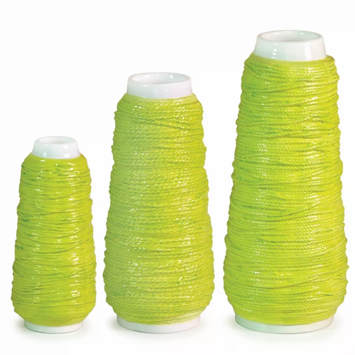 Spool Of Yarn Vase (Set of 6) 7", 9", 10.5"H Dolomite
