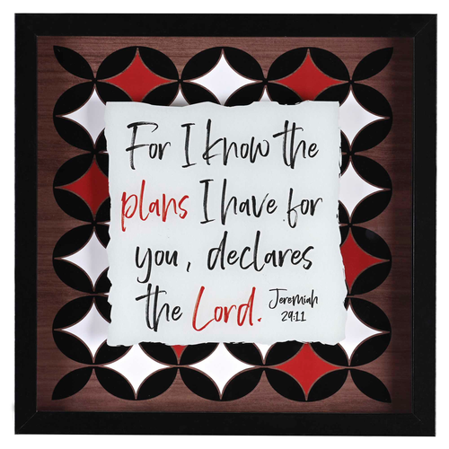 Framed Wall Art For I Know The Plans