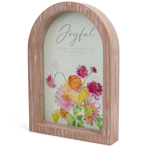 Framed Arch Be Joyful In Hope 9x13