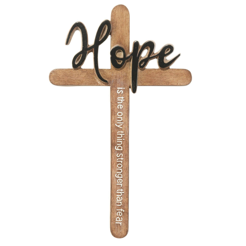 Wall Cross Hope Resin