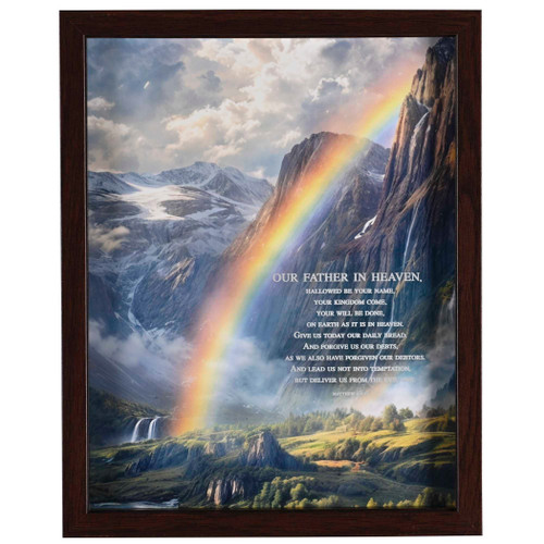 Framed Wall Art The Lords Prayer 11x14