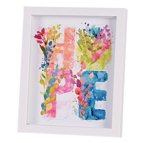 Framed Art Hope Floral 8X10