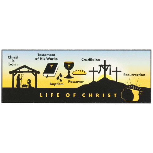 Wall Plaque Life Of Christ Mdf