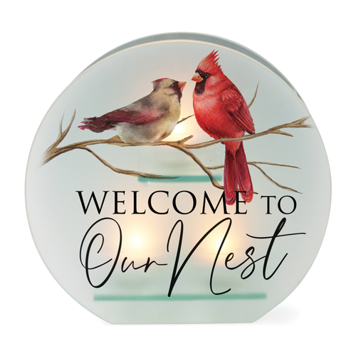 Tealight Holder Welcome To Our Nest