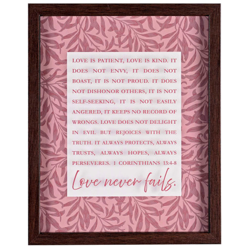 Framed Wall Art Love Is Patient Love Is