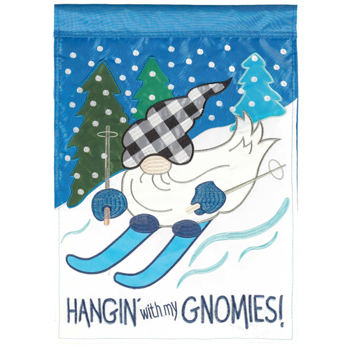 Hangin With My Gnomies Flag Poly Garden