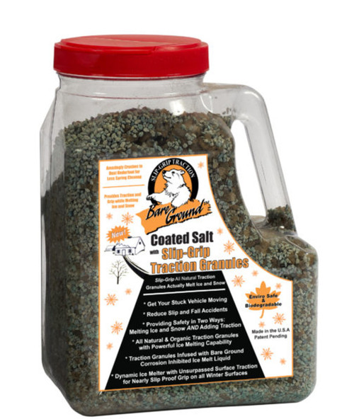 12lb Jug of Bare Ground Coated Granular Ice Melt w/ Infused Traction Granules
