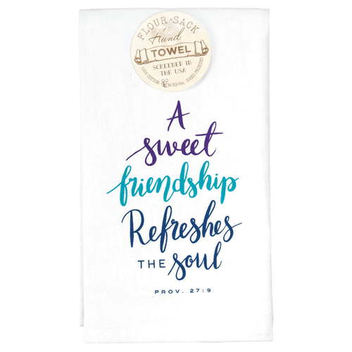 Towel Flrsack A Sweet Prov 27:9 Cotton