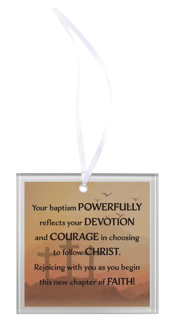 Glass Ornament Your Baptism Powerfully
