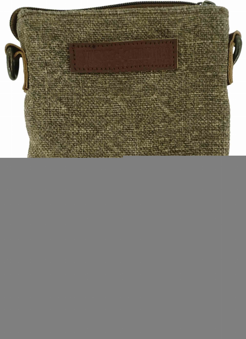 Two Tone Jute Crossbody