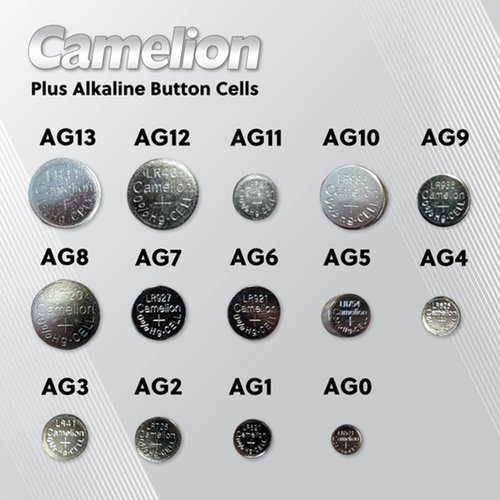 Camelion AG11 Alkaline Button Cell 20 Pack (2 x 10Ct)