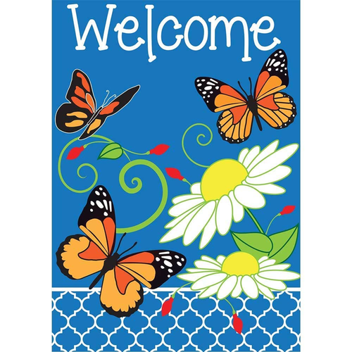 Garden Butterfly Trio Flag