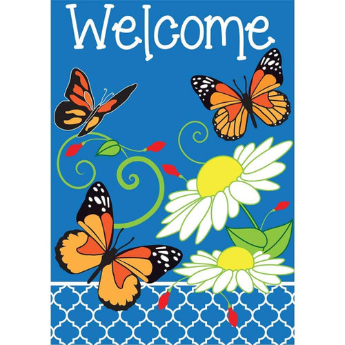 Garden Butterfly Trio Flag
