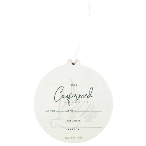 Ornament Confirmed In Christ Mdf 