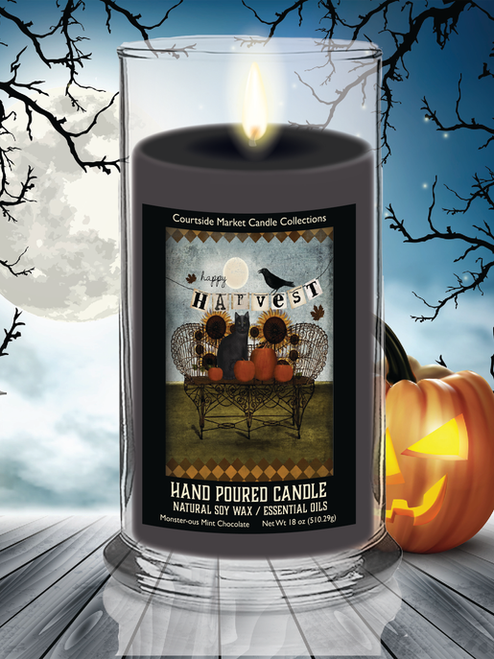 Courtside Market Happy Harvest Status Candle Glass