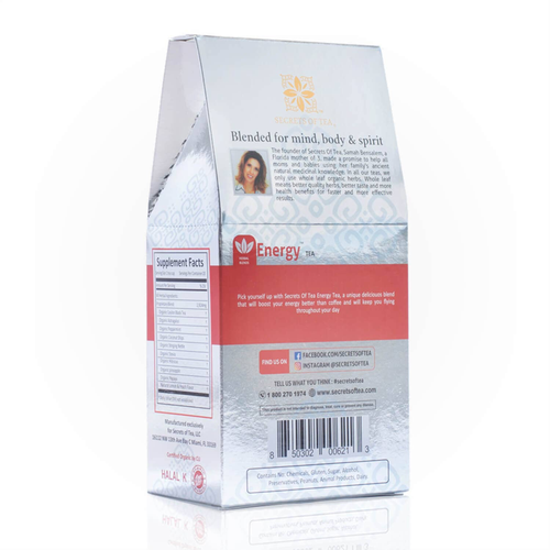 Secrets Of Tea Energy Tea, Healthy Energy Drink