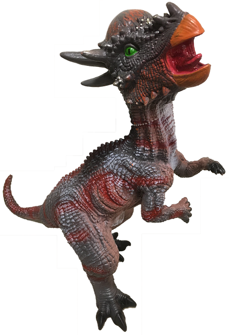 Pacycephalosaurus 22" Vinyl Dinosaur Figurine with Sound Effects