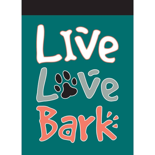 Garden Dog-Live Love Bark Flag