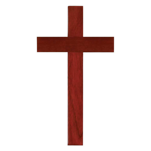 Wood Mahogany Wall Cross