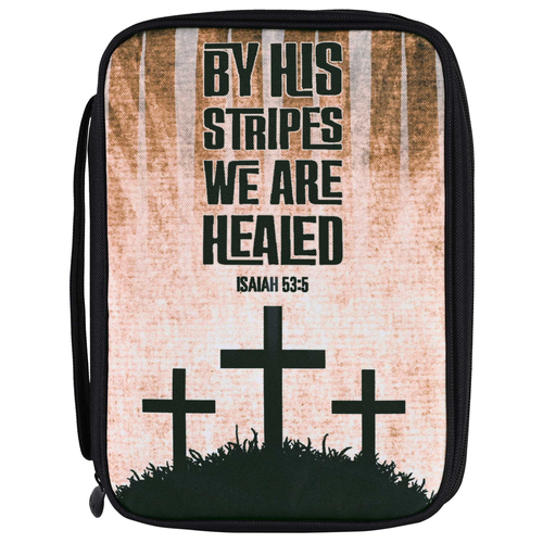 Bible Cover His Stripes We Are Healed Lg