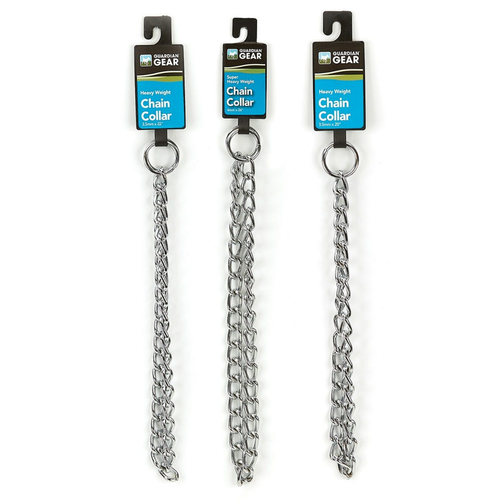 GG XLt Wt Chain Collar 12In 2mm
