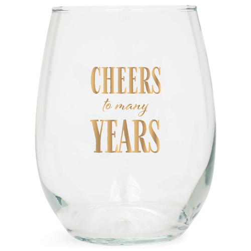 Wine Glass Cheers To Many Years