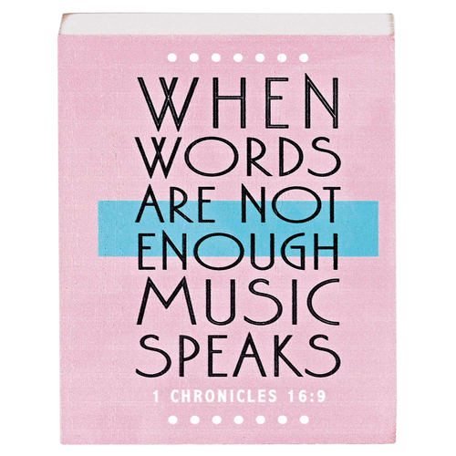 Tabletop Plaque When Word Are Not 3X4