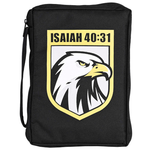 Bible Case Eagle Isaiah 40:31 Black Lrg