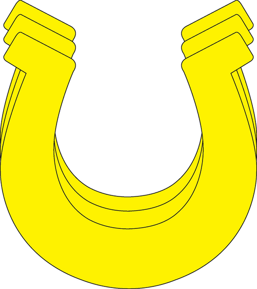Horseshoe Single Color Creative Cut-Outs
