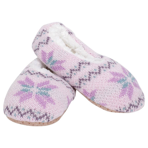 Lilac Nordic Snow Non-Slip Indoor Soft Slipper