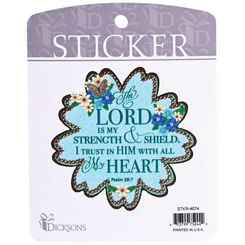 Sticker The Lord Is My Strength Psalm