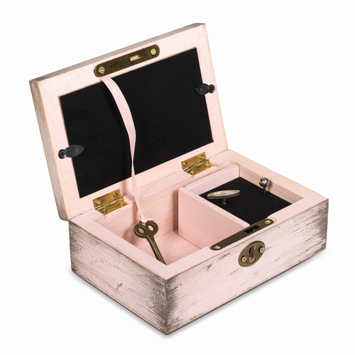 Granddaughter Petite Blush Distressed Locket Music Box